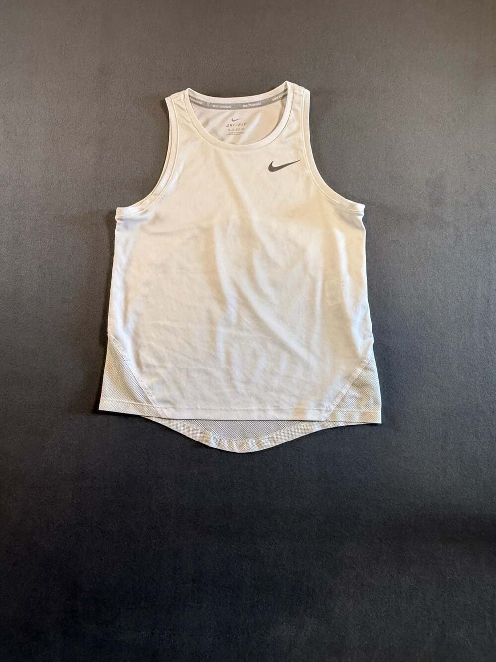 Nike Running Dri-FIT White Tank Top XS